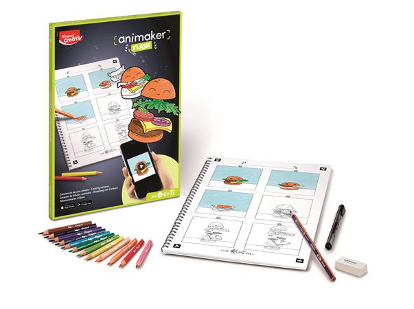 Animációkészítő készlet applikációval, MAPED CREATIV "Animaker Flash", Pop